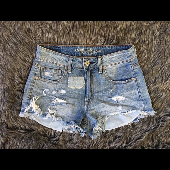 American eagle high rise jean shorts - Picture 1 of 2